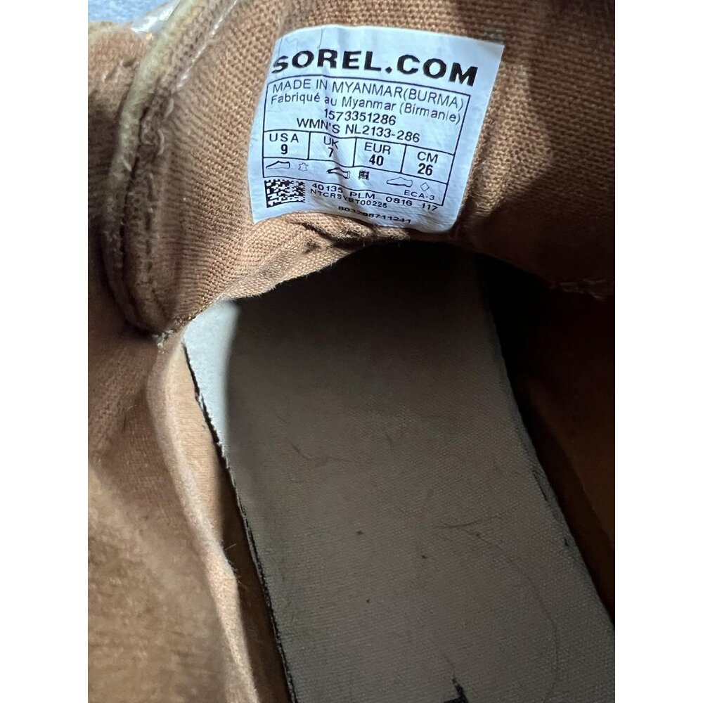 Sorel Out N About Leather Boots Womens Size 9 Brown Black Waterproof Duck Ankle - Picture 13 of 13